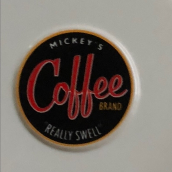 Disney Mickey’s Coffee Brand Really Swell Ceramic Espresso Saucer 4.75” - Picture 3 of 4